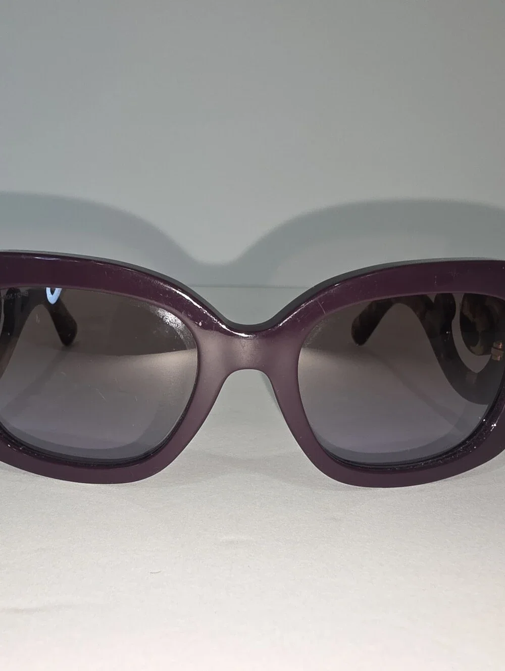 Prada Sunglasses Baroque Swirl Round Purple Marble